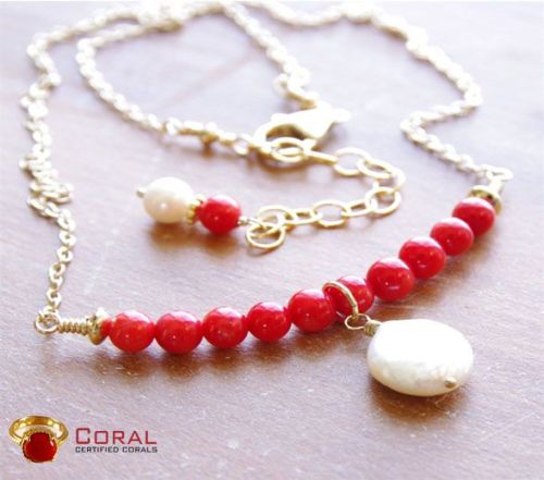 Red coral jewelry